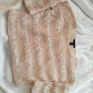 Cropped forever 21 fuzzy sweater